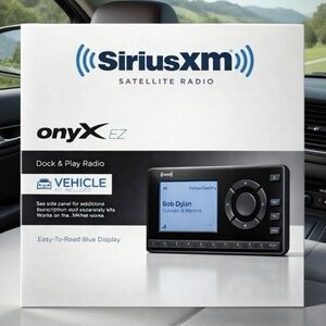 Sirius XM Onyx Ez XEZ1H1 Satellite Dock & Play Radio Receiver w/ Home Kit New